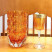 Ваза Baccarat Louxor круглая оранжевая 22 см