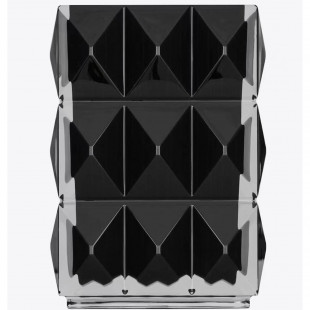 Ваза Baccarat Louxor прямоугольная чёрная 22 см 