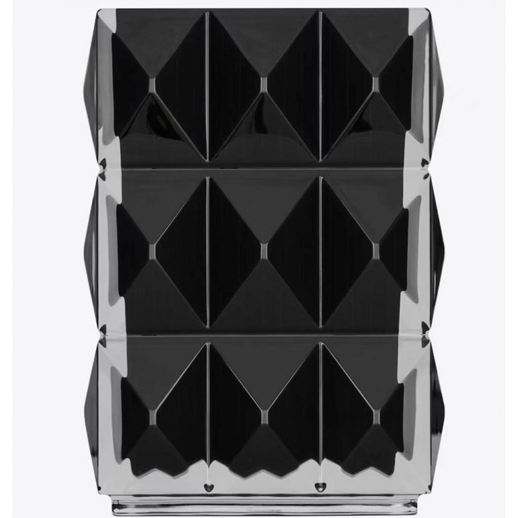 Ваза Baccarat Louxor прямоугольная чёрная 22 см