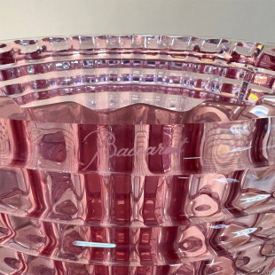 Ваза Baccarat Eye, 30см круглая розовая