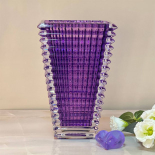 Ваза Baccarat Eye, 30см прямоугольная фиолетовая