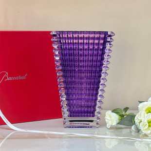 Ваза Baccarat Eye, 30см прямоугольная фиолетовая
