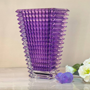 Ваза Baccarat Eye, 30см прямоугольная фиолетовая