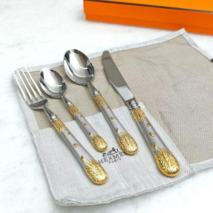 Столовые приборы Hermes Gold (4 предмета
