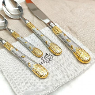 Столовые приборы Hermes Gold (4 предмета