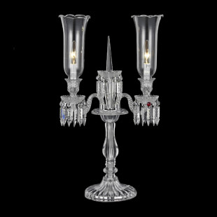 Хрустальная настольная лампа Baccarat с 2 лампочками