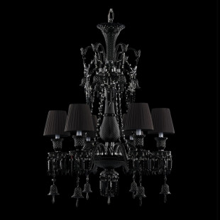 6 Зажгите маленькую черную люстру Baccarat