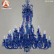 Хрустальная люстра Baccarat в стиле 48 Light с голубым хрусталем