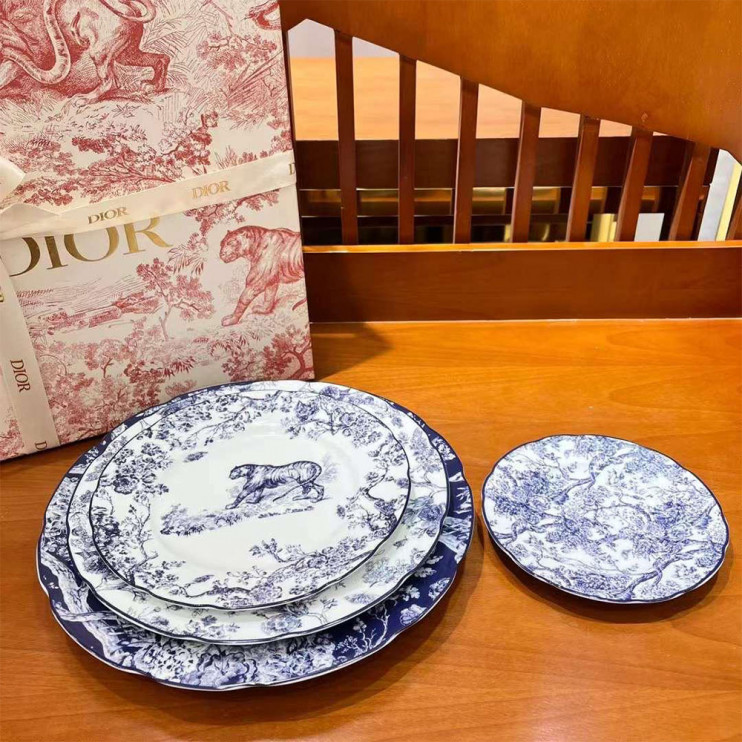 Набор тарелок Christian Dior Toile de Jouy 4шт