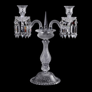 Стиль Черный хрустальный светильник-подставка Baccarat