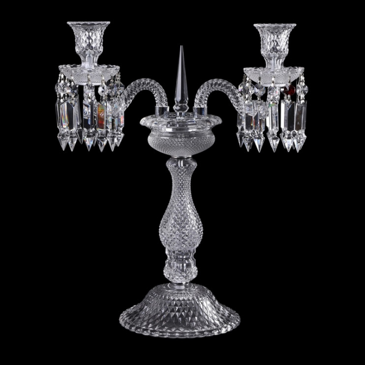 Стиль Черный хрустальный светильник-подставка Baccarat