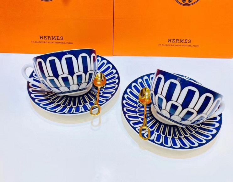 Чайная пара Hermes Bleus d'Ailleurs 160 мл