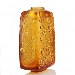 Ваза Lalique Fleurs De Cerisier золото 40см