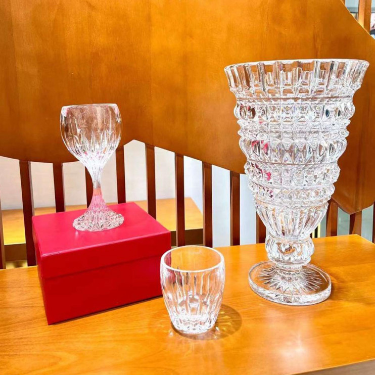 Ваза Baccarat круглая прозрачная 38 см