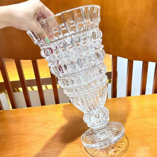 Ваза Baccarat круглая прозрачная 38 см