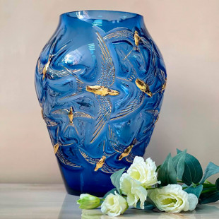 Ваза Lalique Hirondelles 40 см