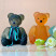 Статуэтка Мишкa Daum серебристый 13 см