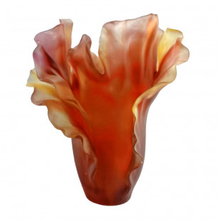 Ваза Daum Dark amber Tulipe 35см