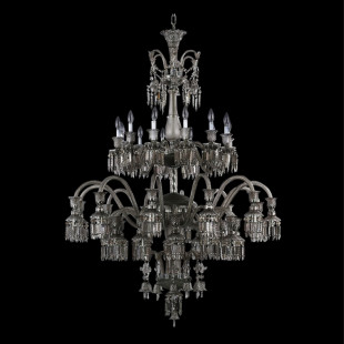 Хрустальная люстра Baccarat в стиле 36 Light дымчатого цвета