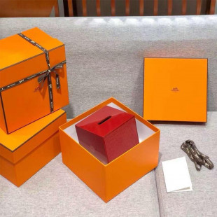 Салфетница Hermes красная 13х14х13 см